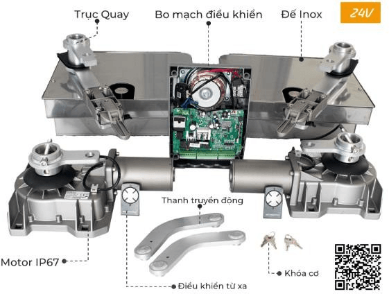 Phụ Kiện Cửa Kính Lùa & Motor Âm Sàn Tại An Giang
